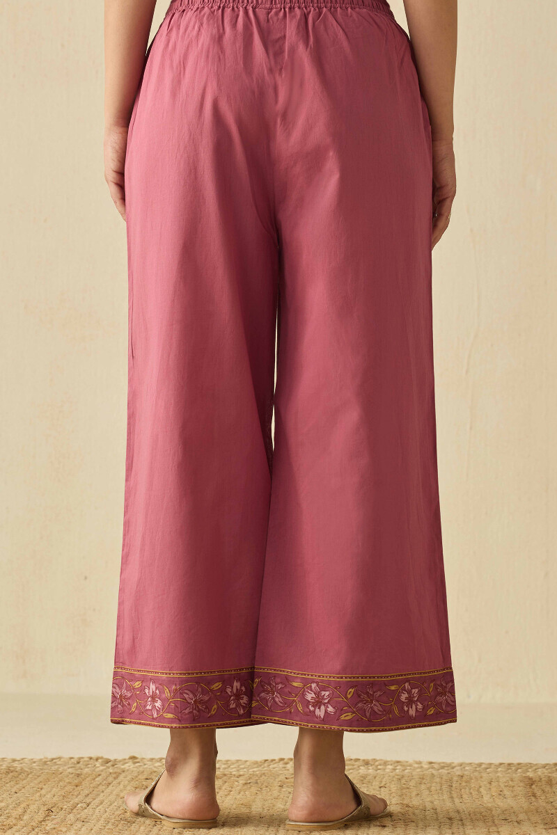 Mauve Handcrafted Cotton Farsi