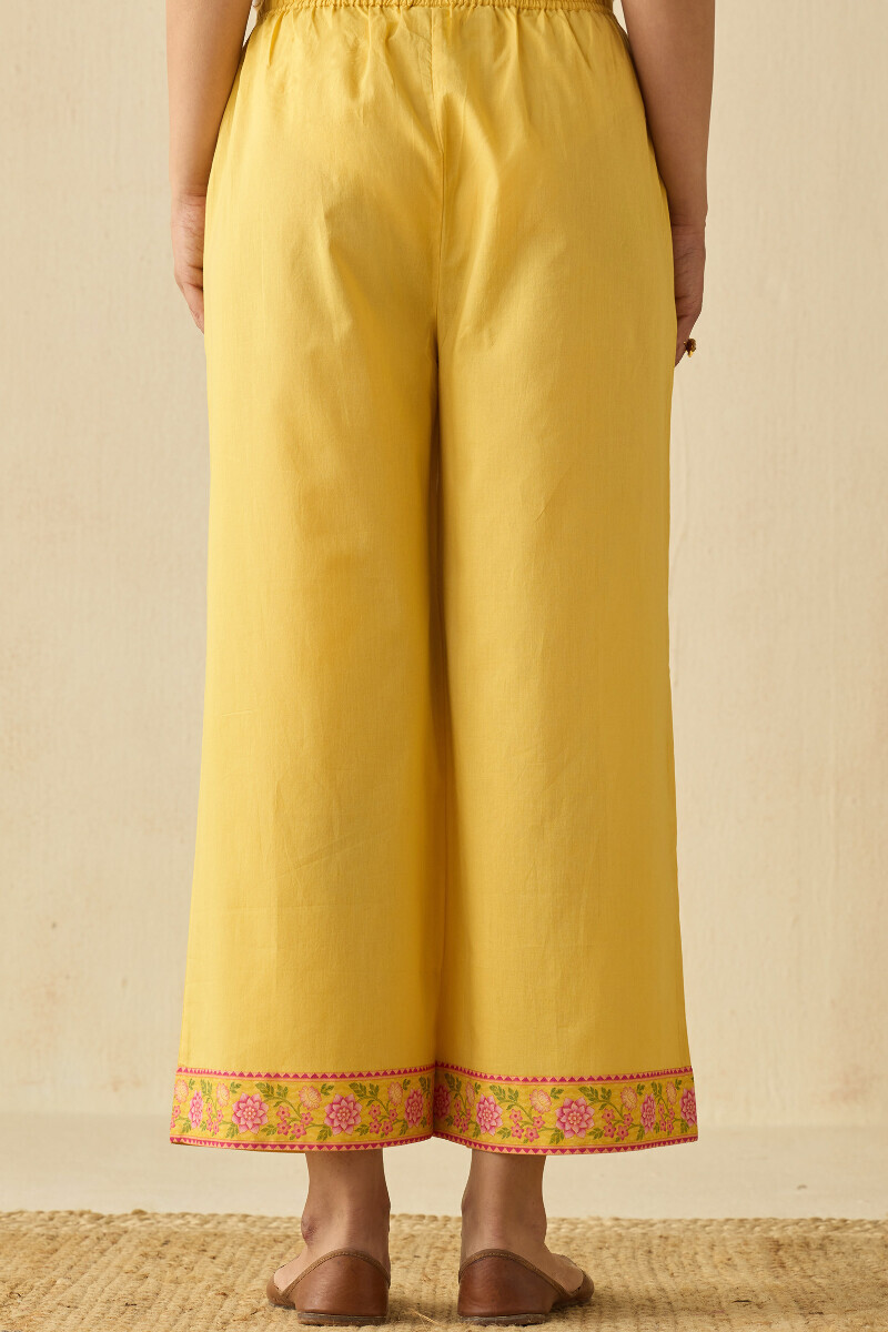 Yellow Handcrafted Cotton Farsi