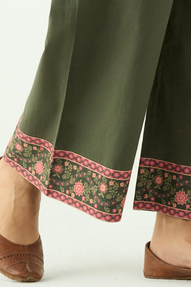 Green Handcrafted Cotton Farsi