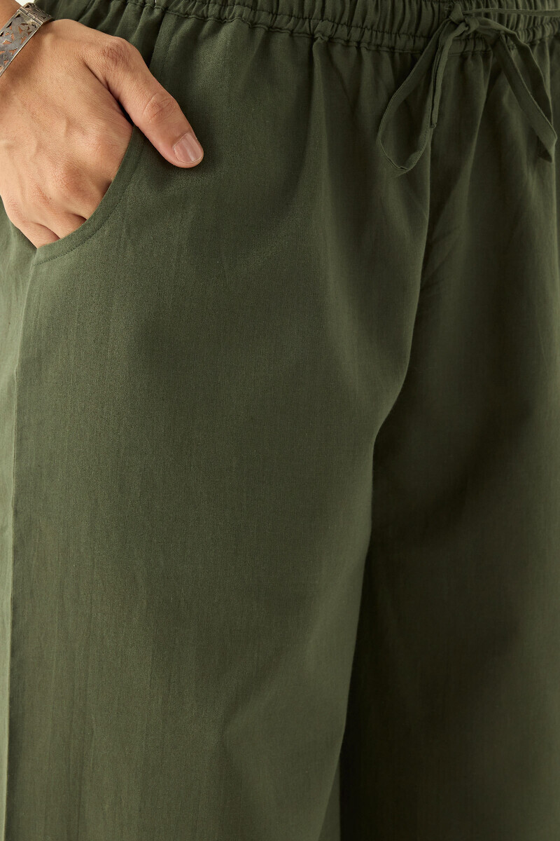 Green Handcrafted Cotton Farsi