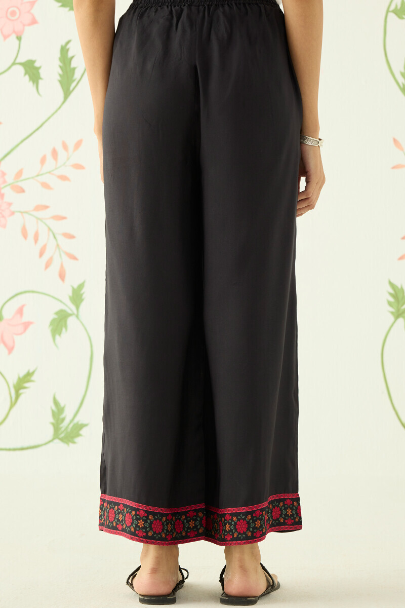 Black Handcrafted Viscose Farsi