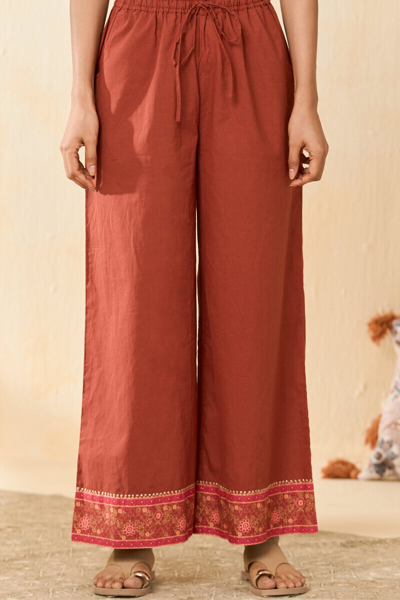 Brown Handcrafted Cotton Farsi