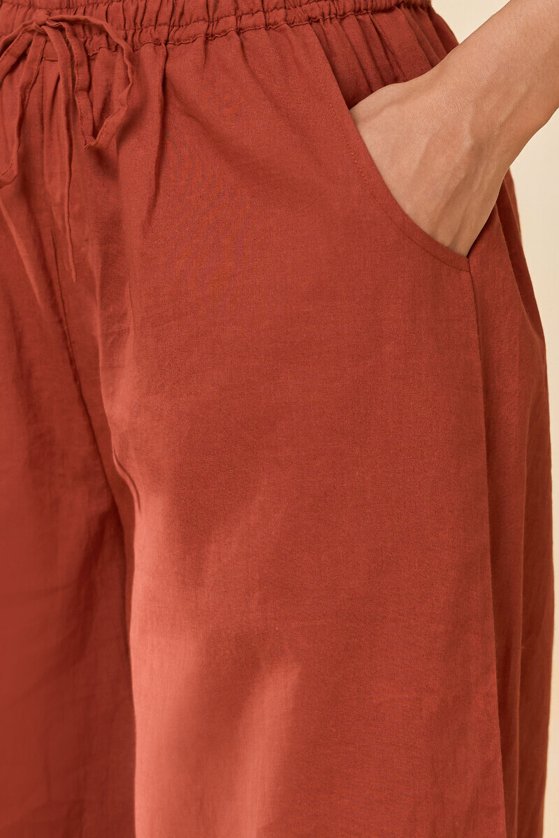 Brown Handcrafted Cotton Farsi
