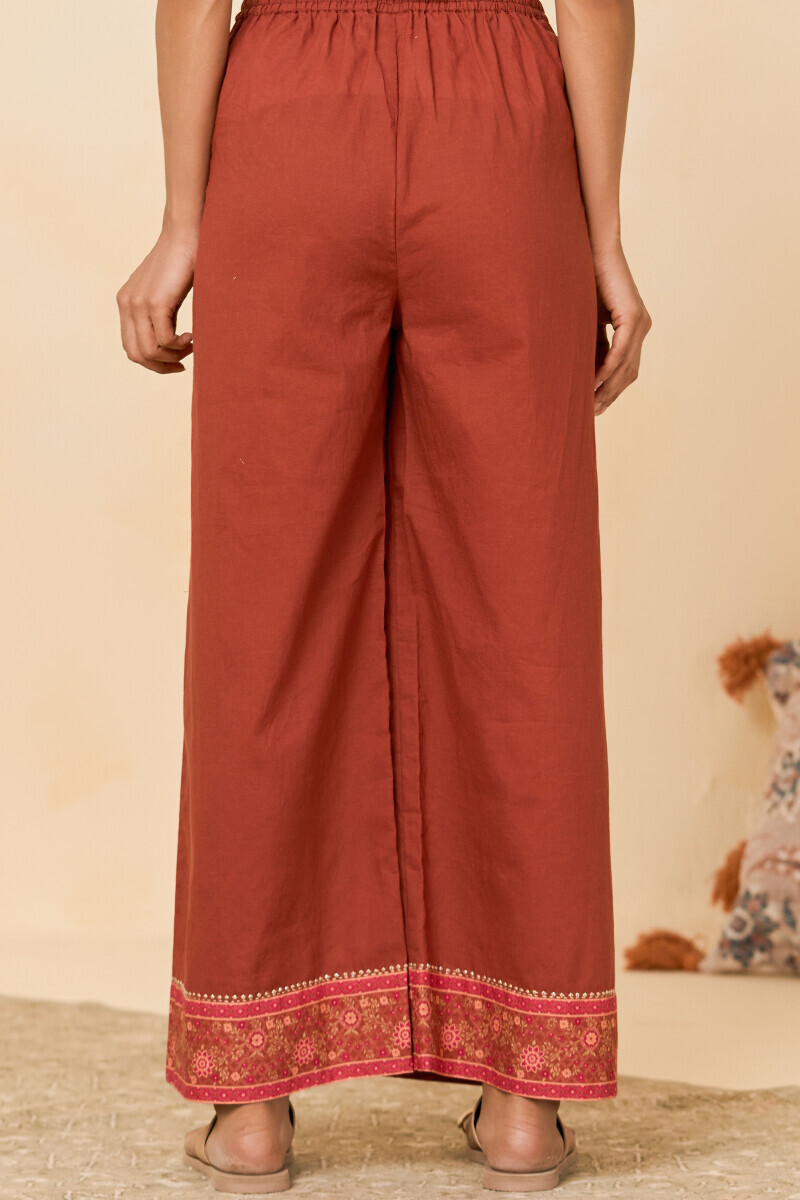Brown Handcrafted Cotton Farsi