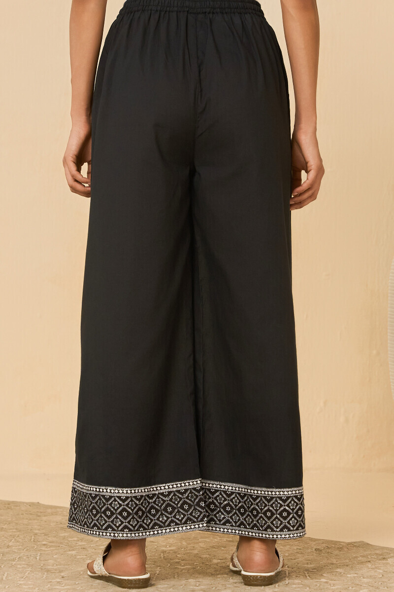 Black Handcrafted Cotton Farsi