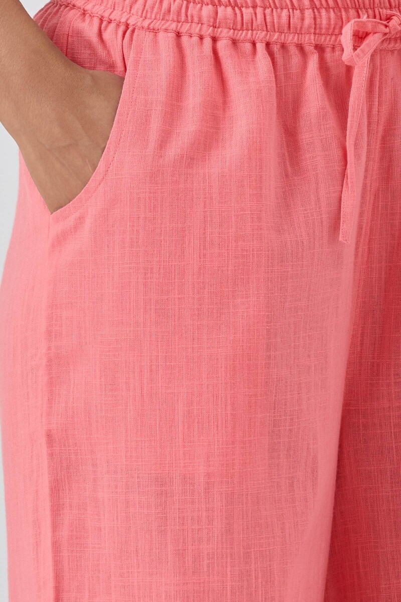 Pink Handcrafted Gauze Slub Farsi