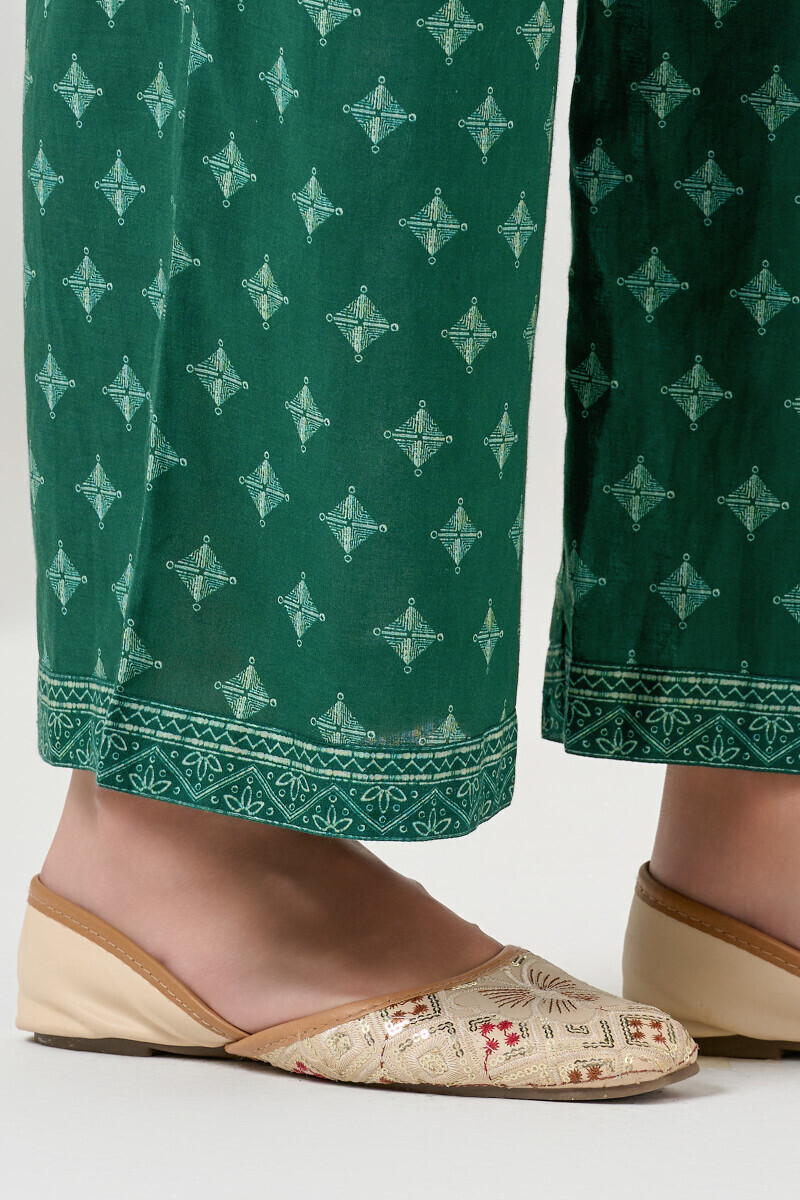 Green Printed Cotton Farsi