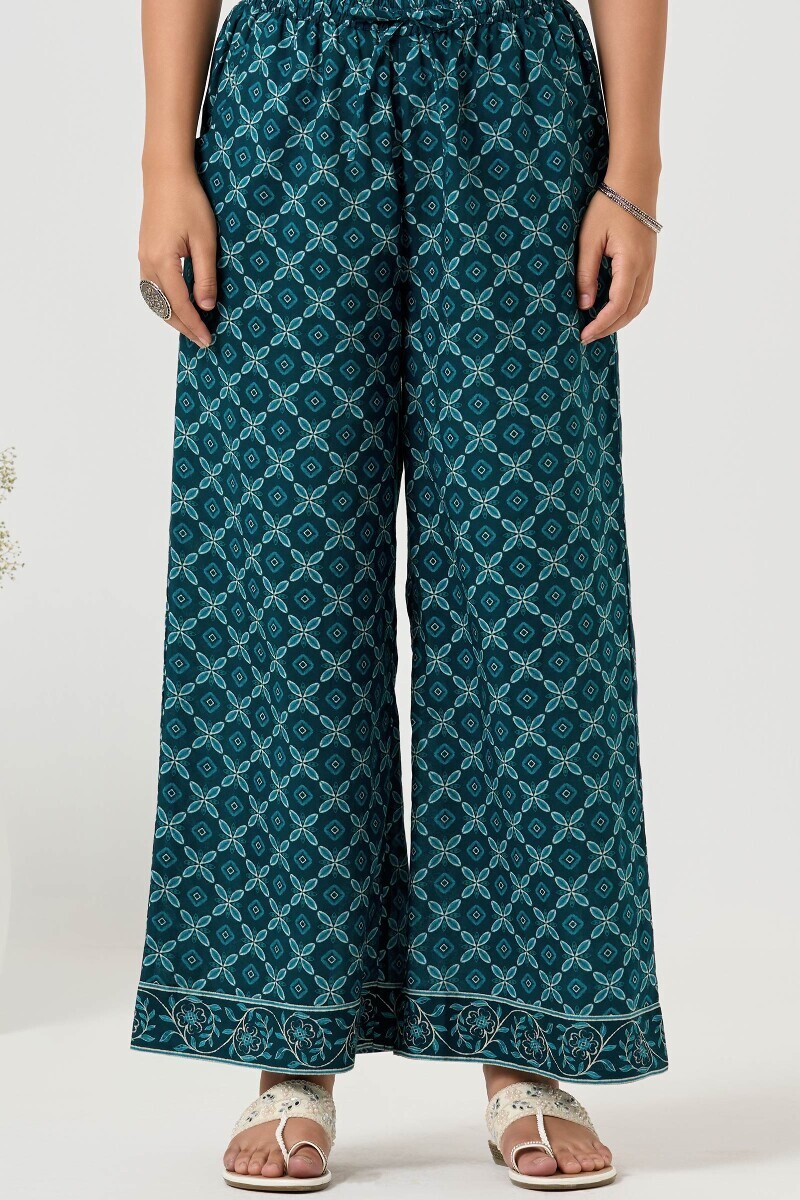 Blue Printed Cotton Farsi