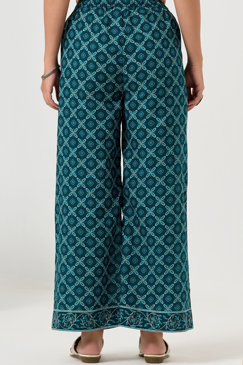Blue Printed Cotton Farsi