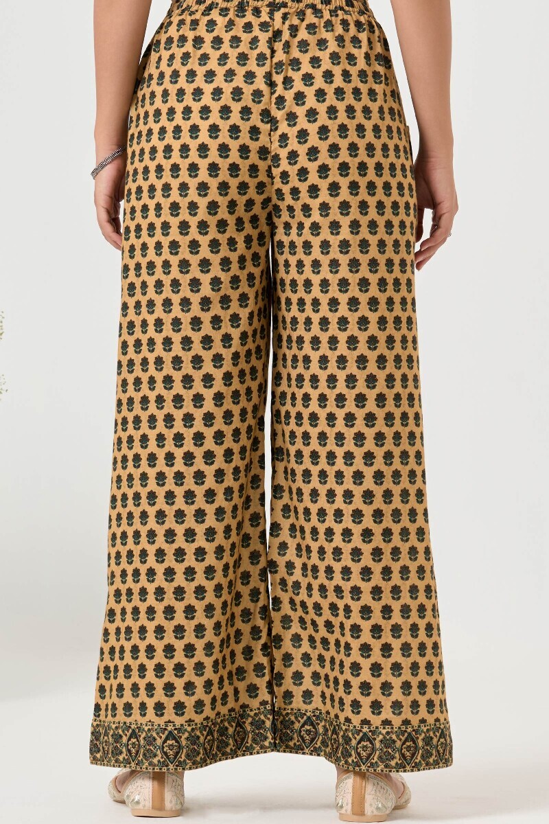 Beige Printed Cotton Farsi
