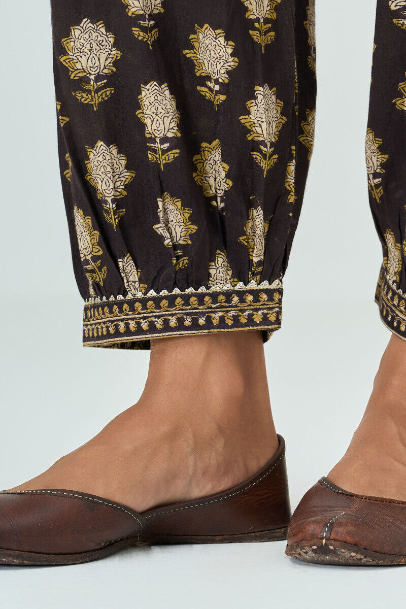 Bagru Hand Block-Printed Cotton Izhaar Pants