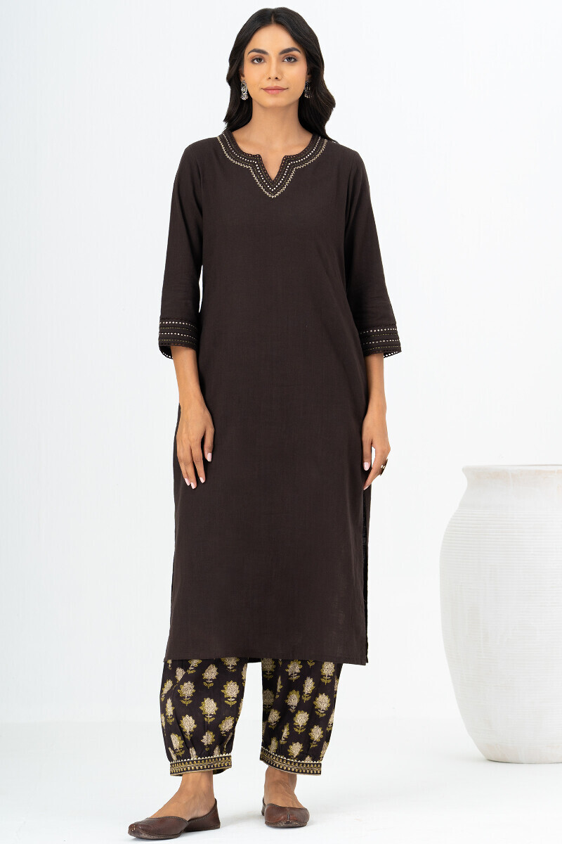 Bagru Hand Block-Printed Cotton Izhaar Pants