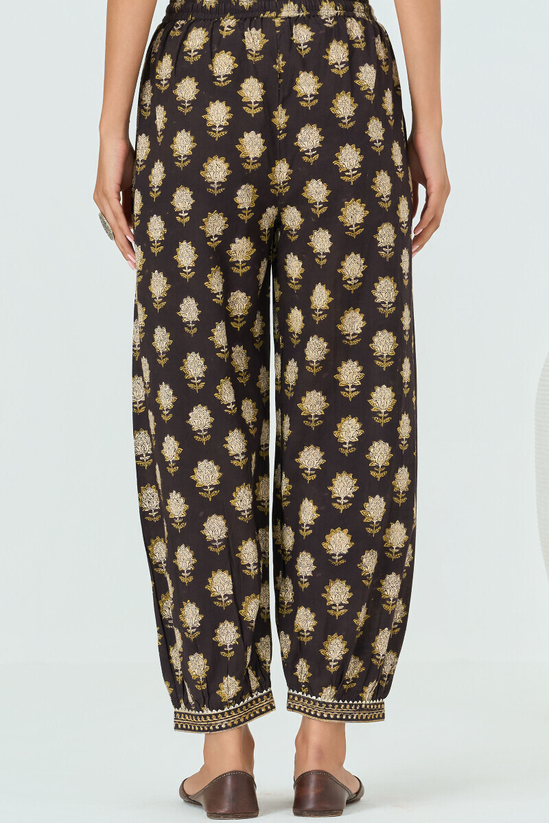 Bagru Hand Block-Printed Cotton Izhaar Pants