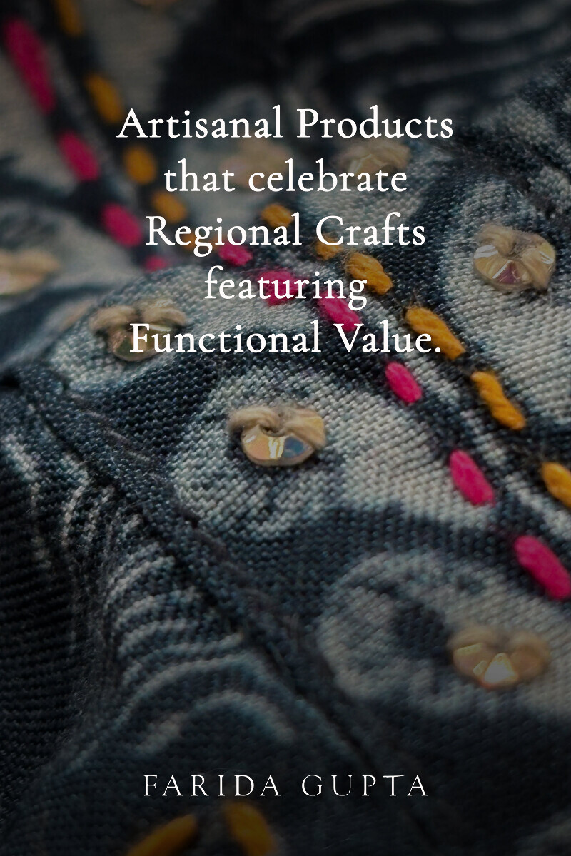Blue Printed A-Line Viscose Kurta