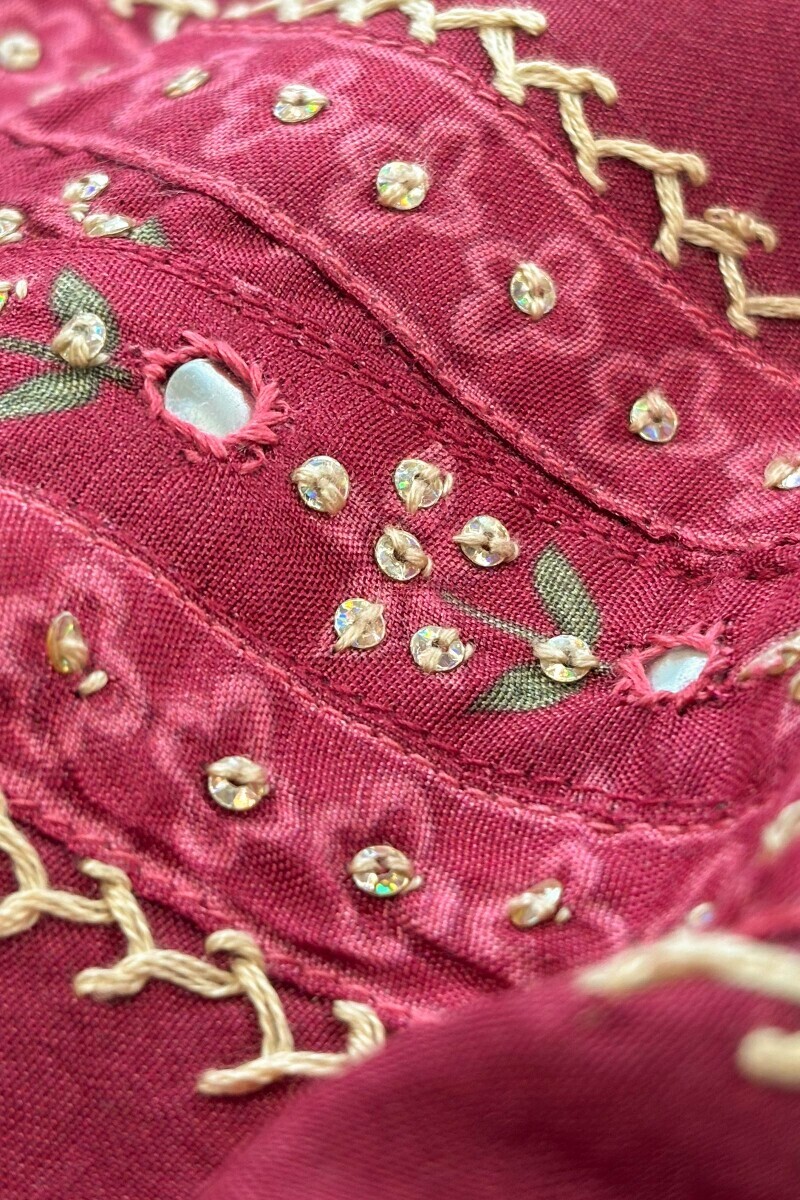 Pink Printed Straight Viscose Kurta