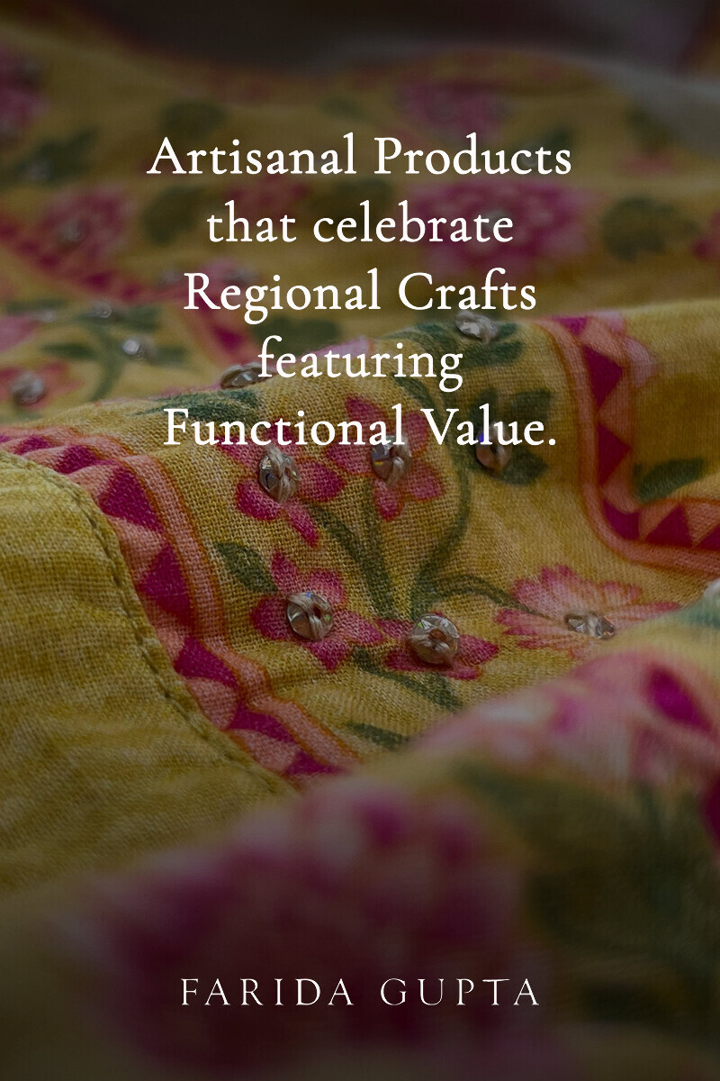 Yellow Printed Straight Cotton Kurta