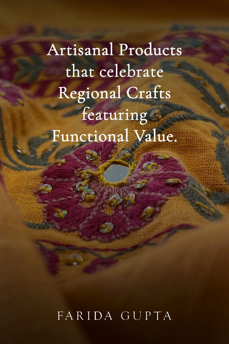 Mustard Handcrafted Straight Gauze Slub Kurta