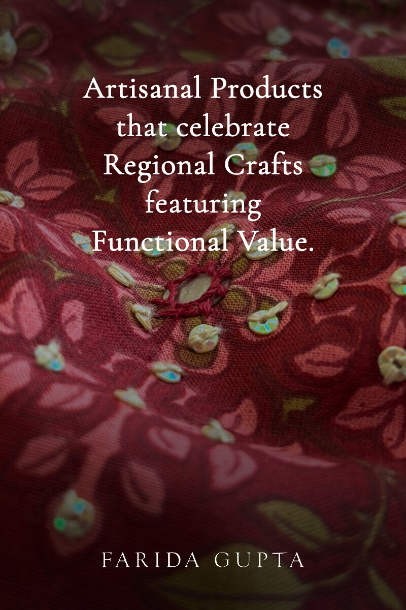 Maroon Hand Printed A-Line Cotton Kurta