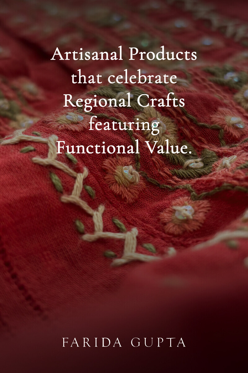 Red Handcrafted Straight Cotton Dobby Kurta