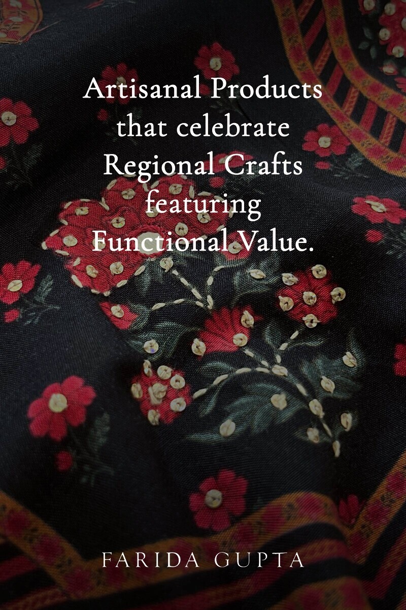 Black Printed Straight Viscose Kurta