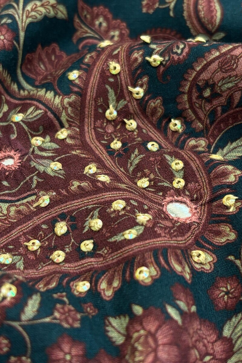 Blue Printed Straight Cotton Kurta