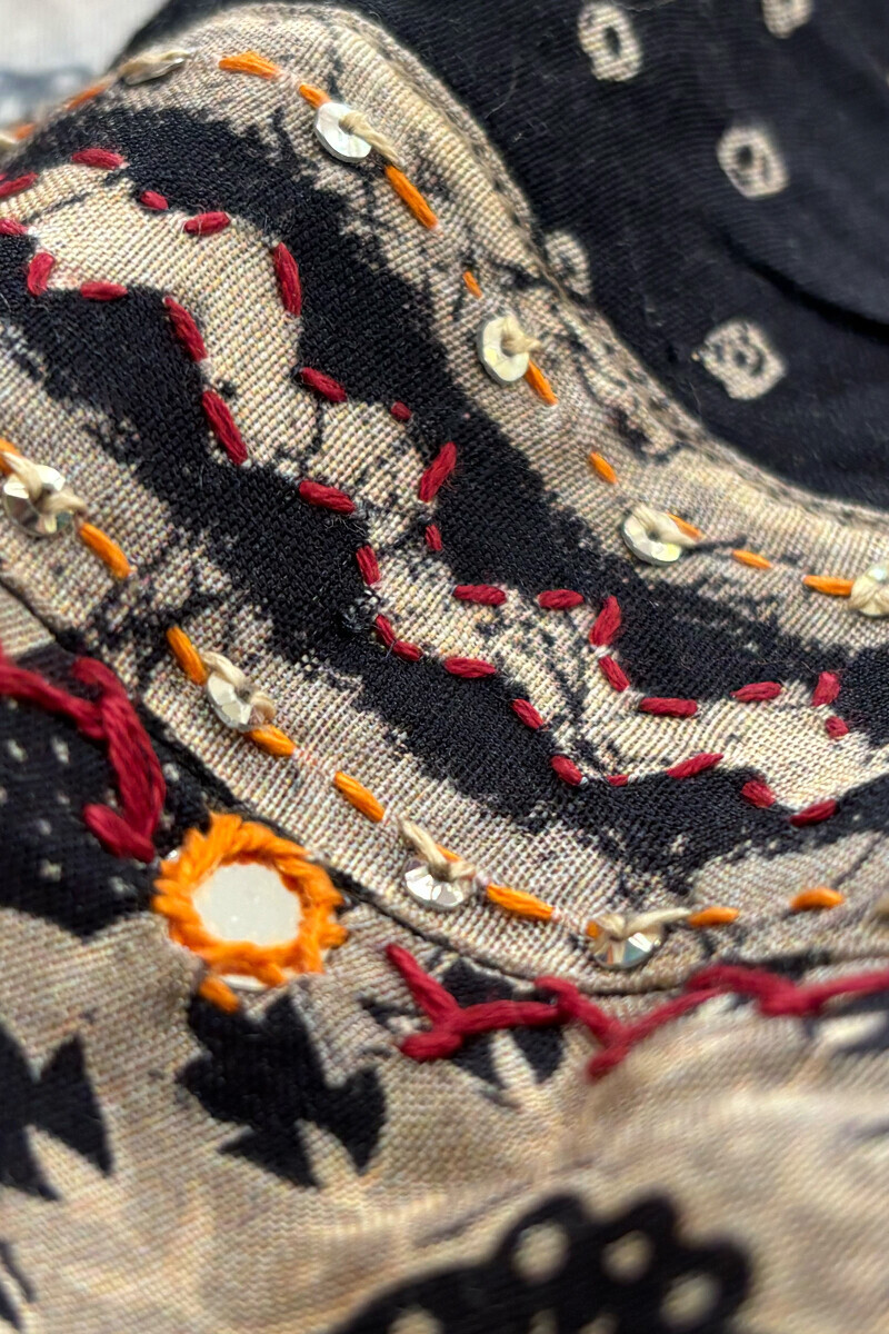 Black Printed Straight Viscose Kurta