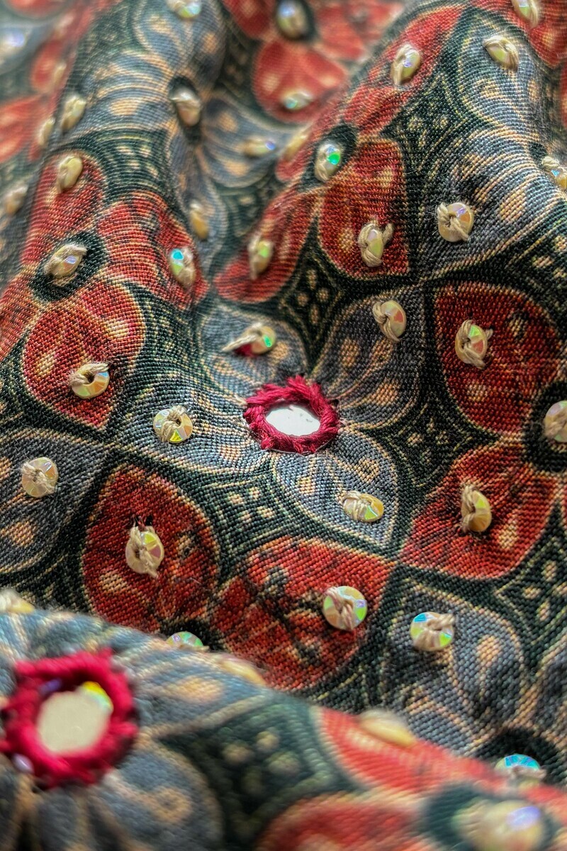 Green Printed Straight Viscose Kurta