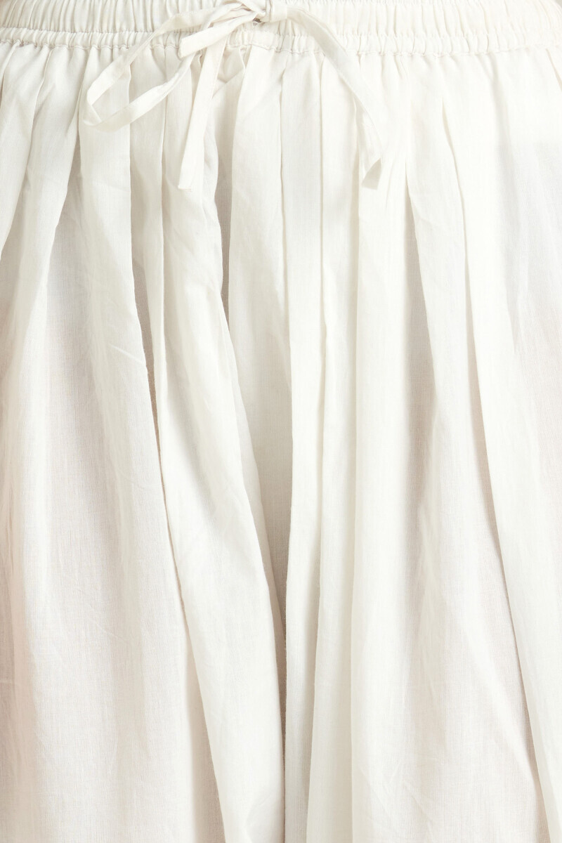 White Handcrafted Cotton Salwar