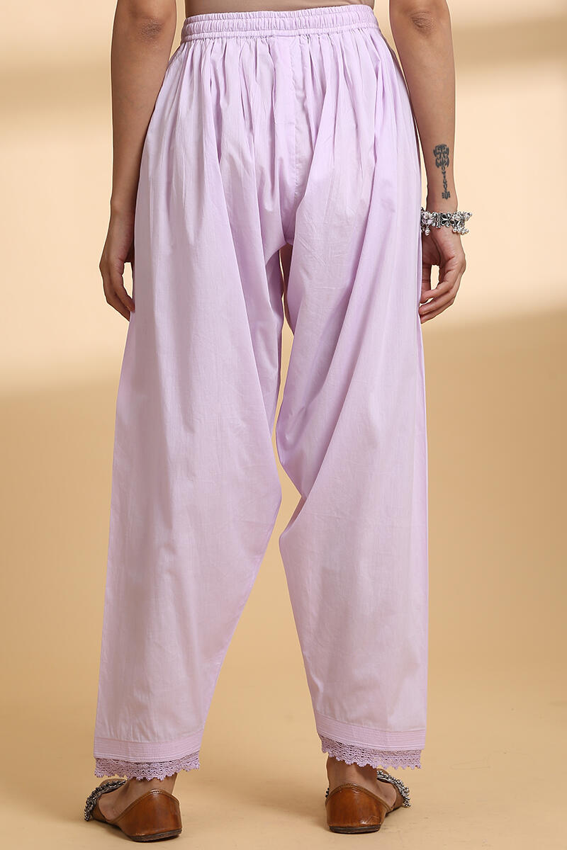 Purple Handcrafted Cotton Salwar