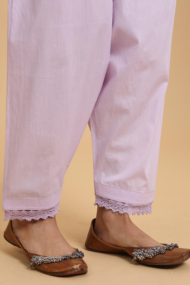 Purple Handcrafted Cotton Salwar