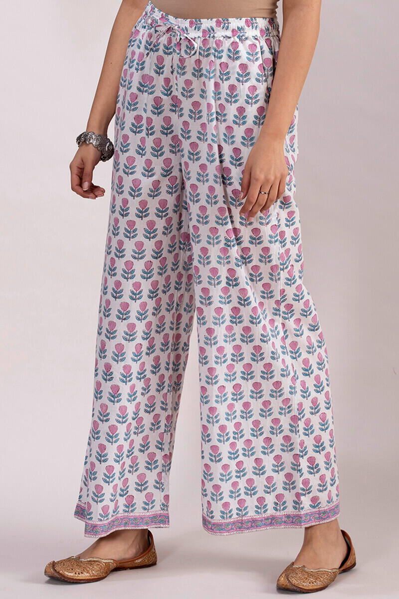 Sanganeri Block Printed Cotton Farsi Pants