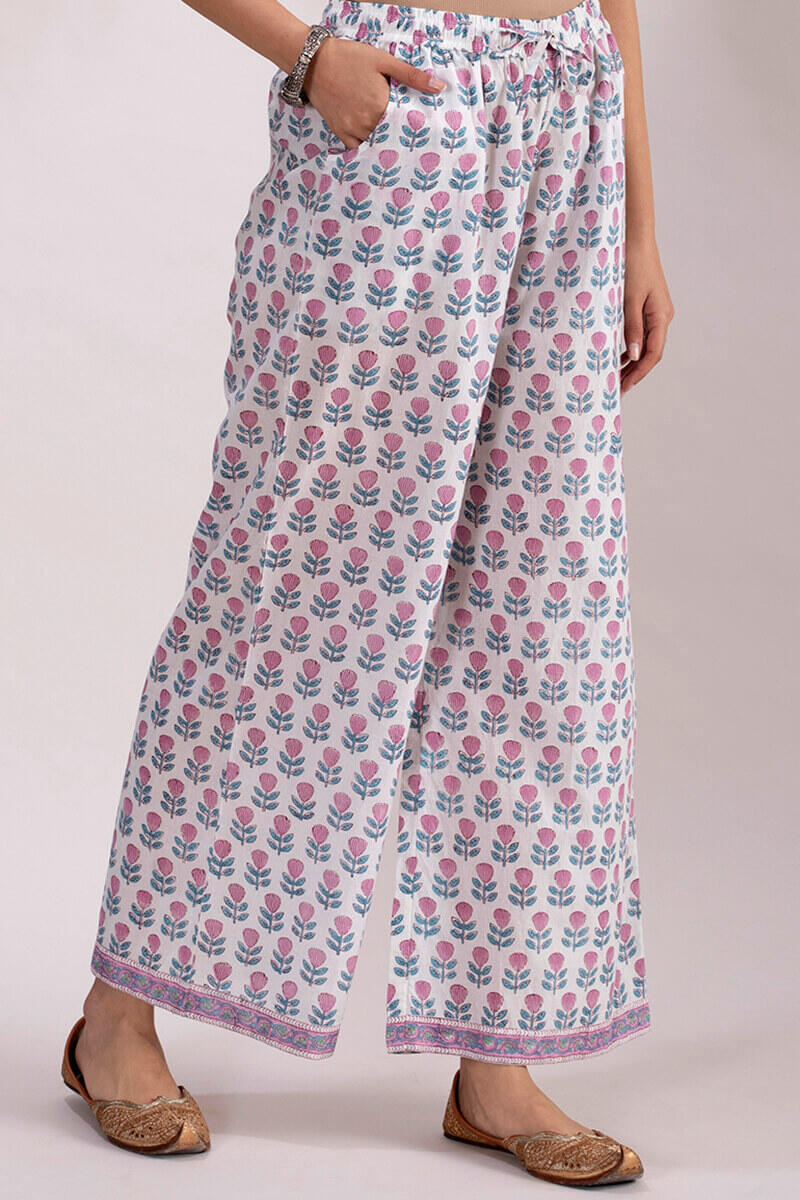 Sanganeri Block Printed Cotton Farsi Pants