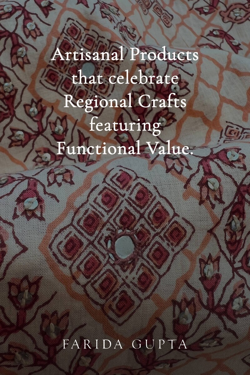 Cream Hand Printed Straight Cotton Kurta