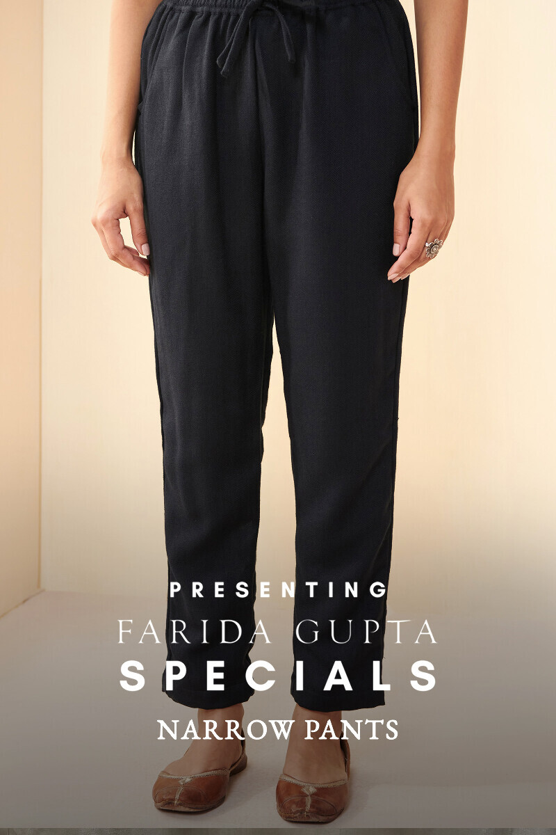 Handcrafted Wool Narrow Pants