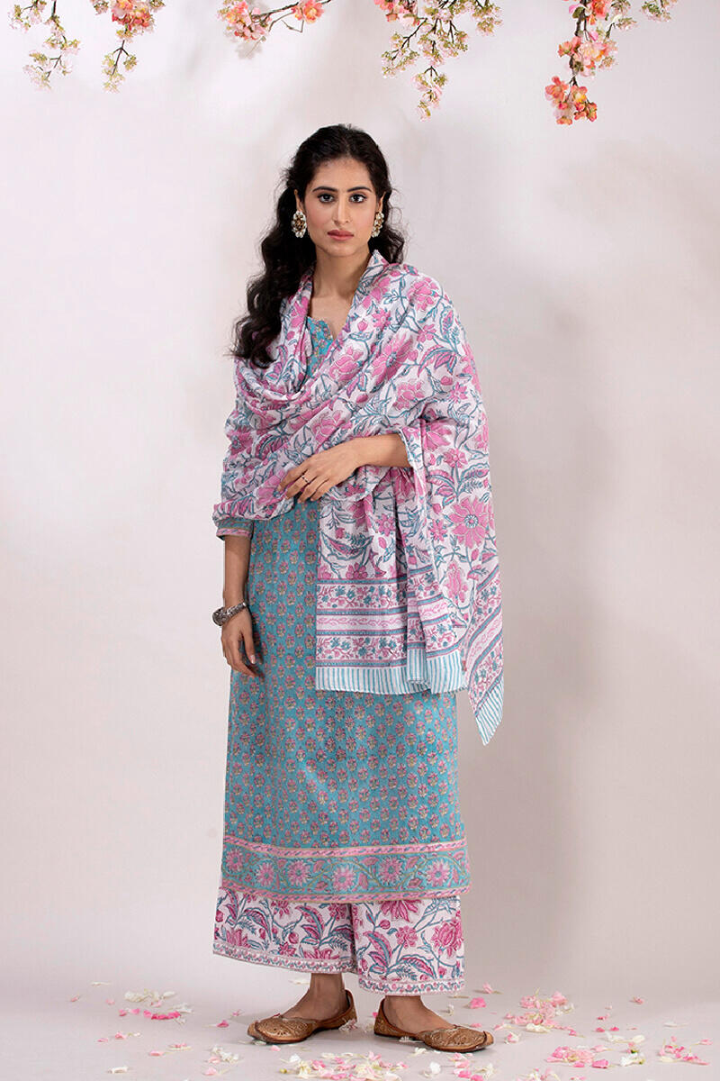 Sanganeri Block Printed Cotton Palazzo