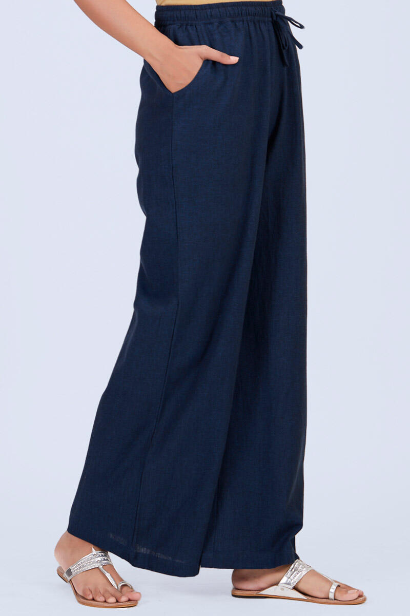 Indigo Handcrafted Cotton Pants