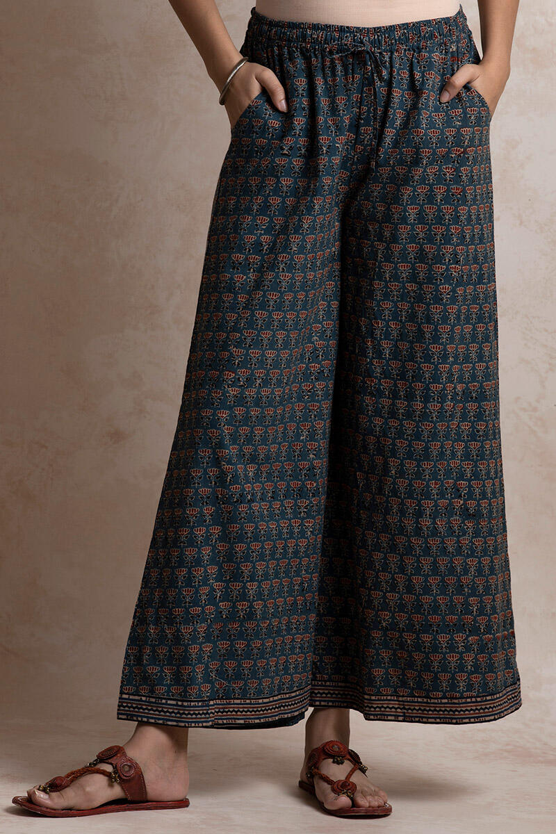 Ajrak Block Printed Cotton Palazzo