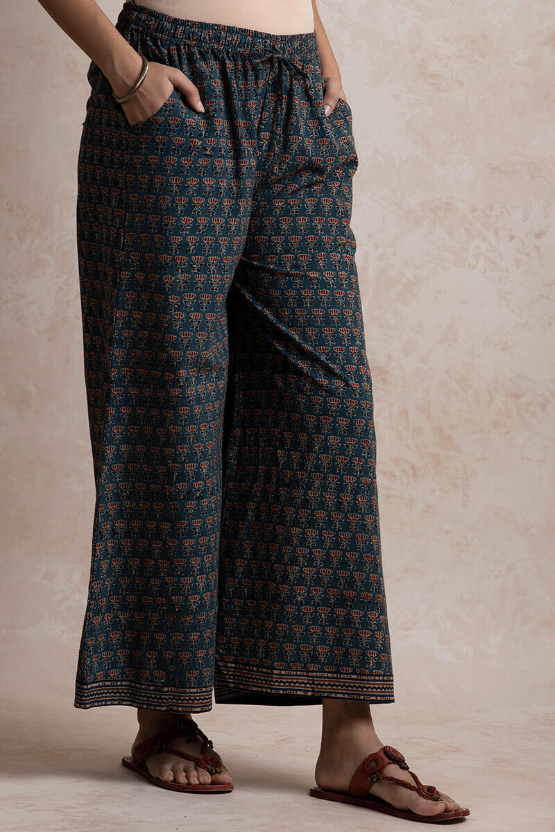 Ajrak Block Printed Cotton Palazzo