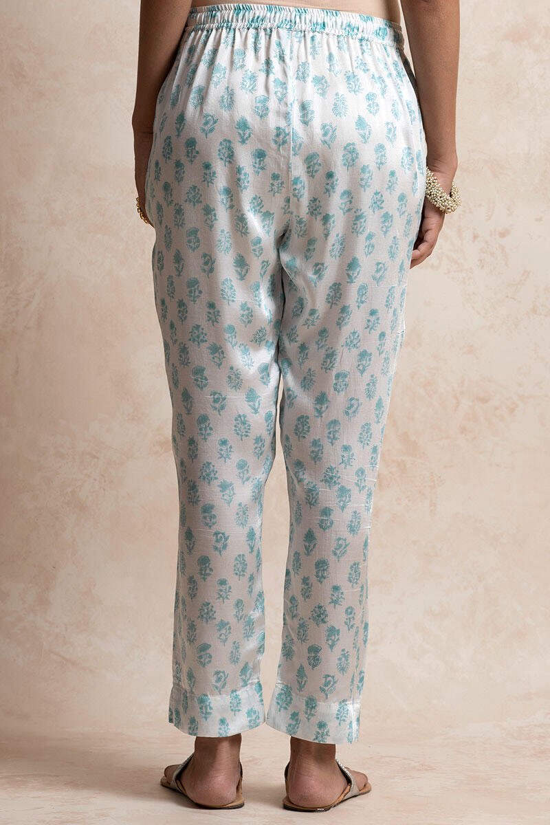 Sanganeri Block Printed Modal Narrow Pants