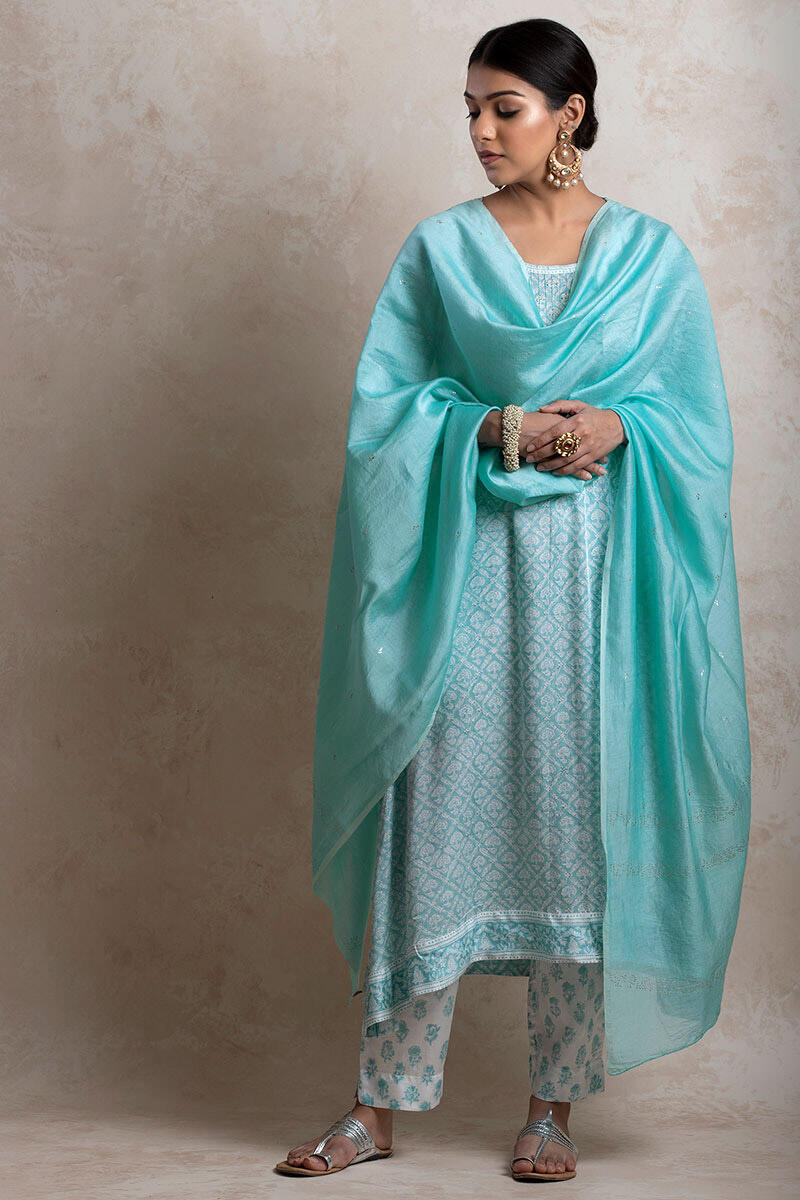 Sanganeri Block Printed Modal Narrow Pants