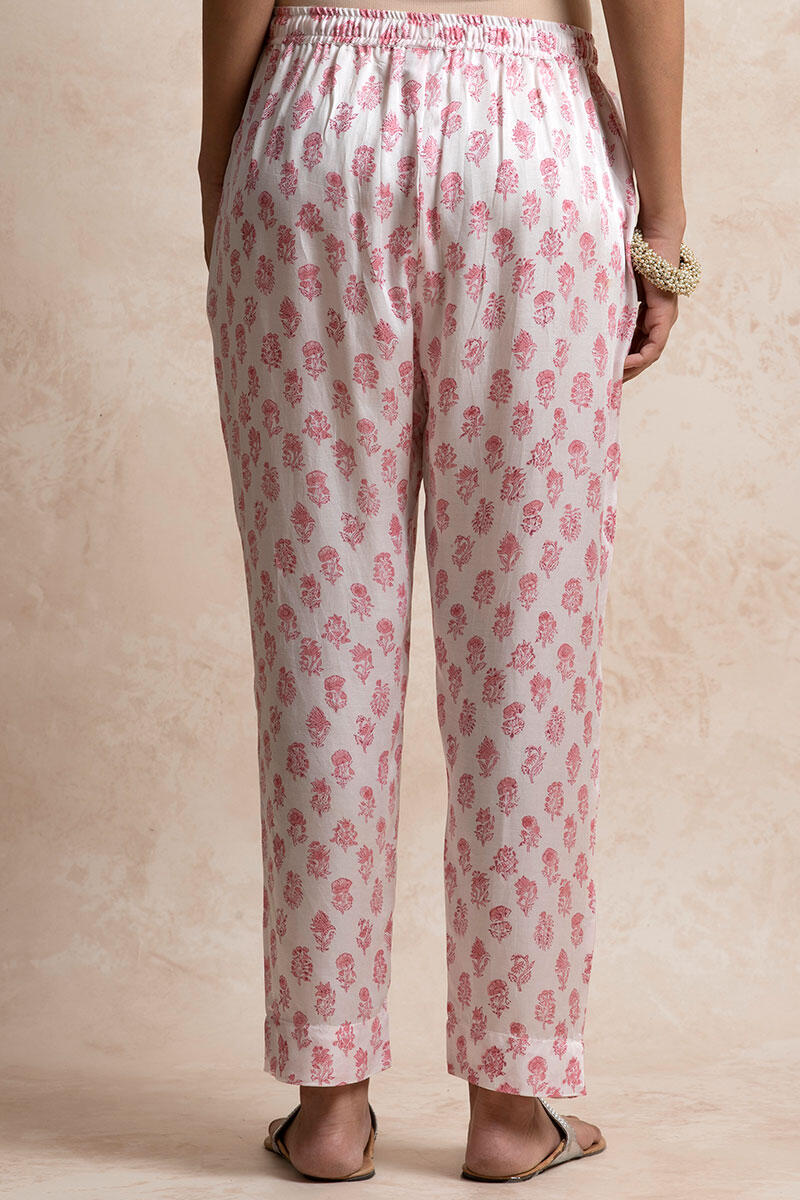Sanganeri Block Printed Modal Narrow Pants