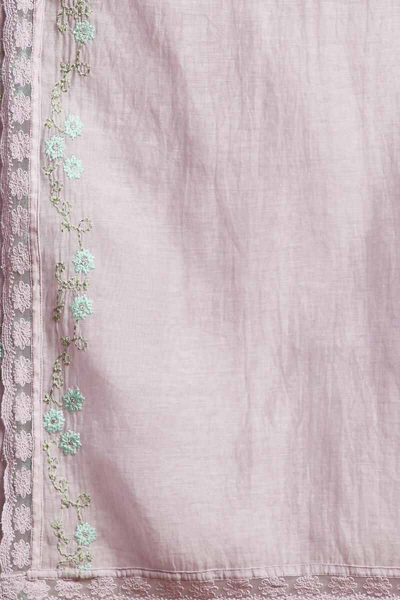 Lavender Handcrafted Cotton Dupatta