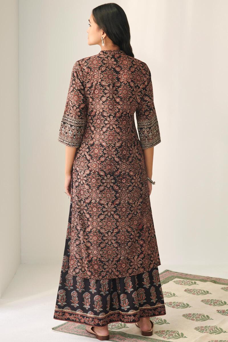 Ajrak Hand Block Printed Straight Cotton Kurta