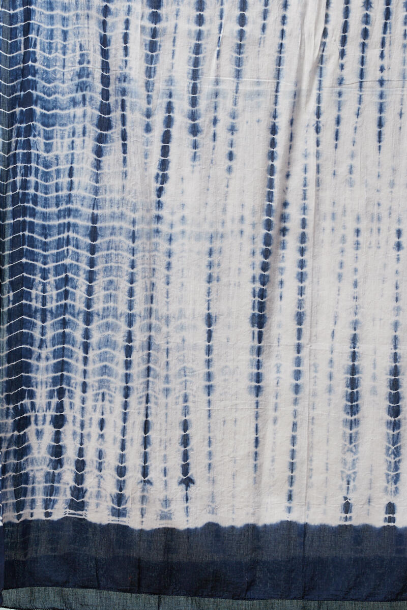 Indigo Shibori Printed Cotton Dupatta