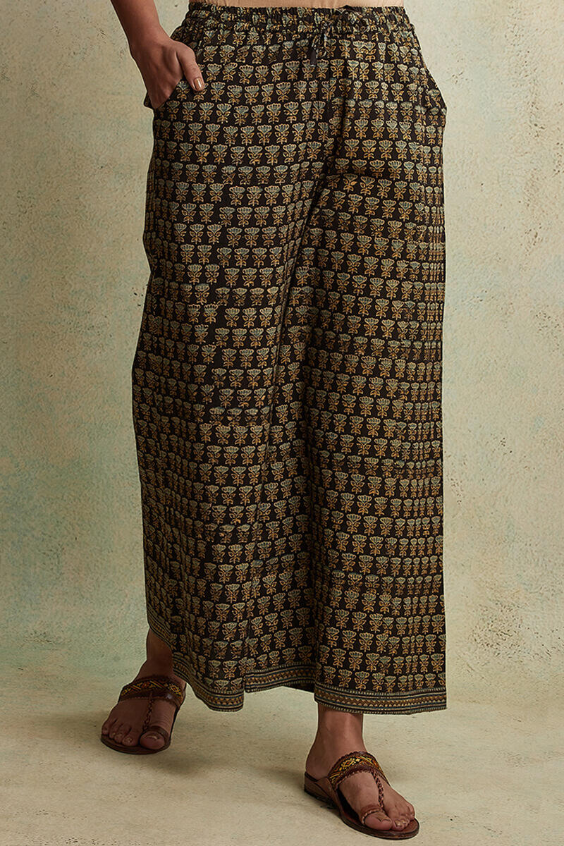 Ajrak Block Printed Cotton Palazzo