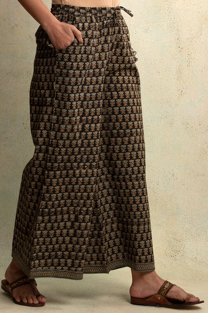 Ajrak Block Printed Cotton Palazzo
