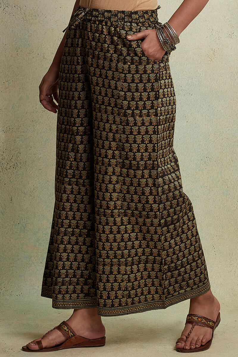 Ajrak Block Printed Cotton Palazzo