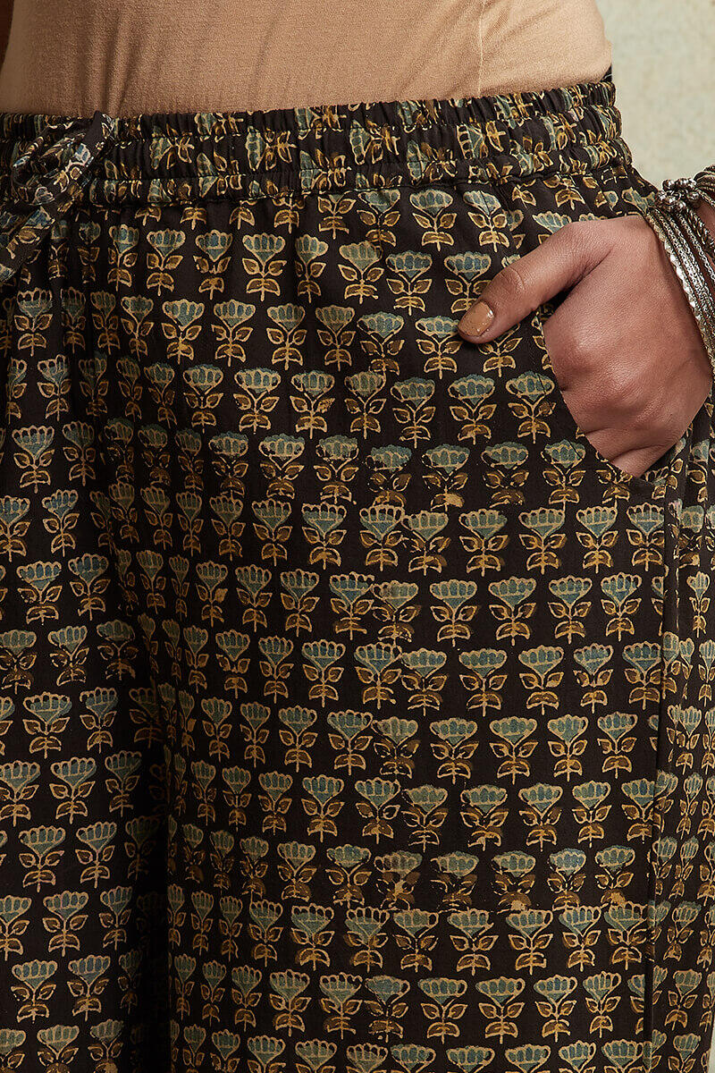 Ajrak Block Printed Cotton Palazzo
