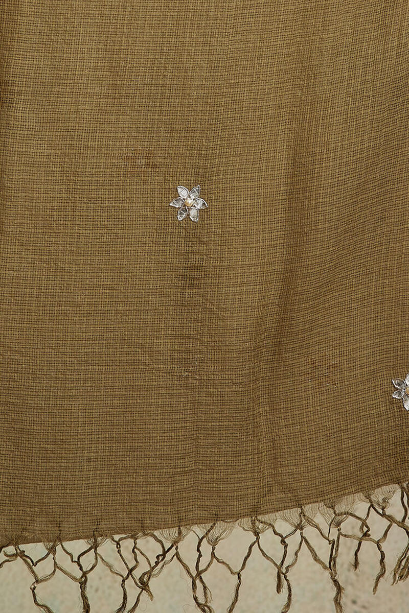 Yellow Handcrafted Kota Dupatta