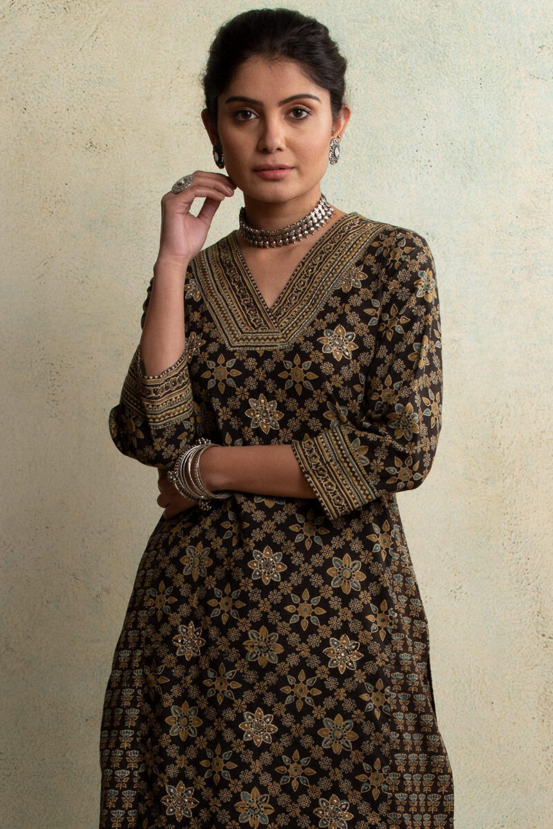 Ajrakh print kurtas online